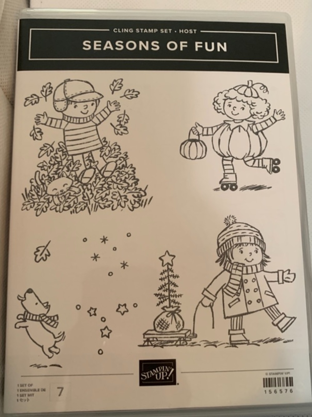 Stampin' Up! Seasons of Fun Cling Stamp Set – Rare ⭐️